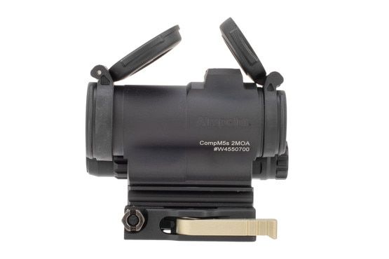 Red Dot Sight Aimpoint CompM5s features flip up lens covers